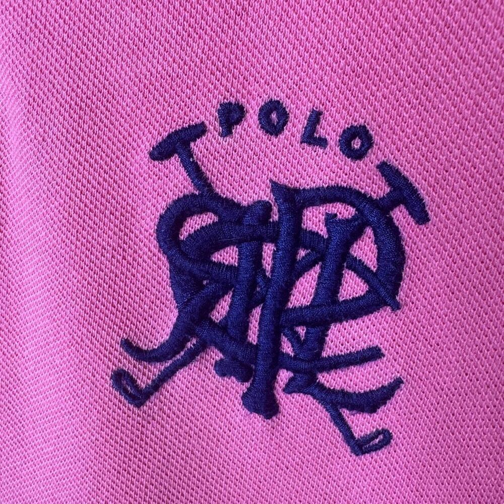 Polo Ralph Lauren Shirt Men's XL Pink Polo Cricket Crest Logo Short Sleeve - Picture 6 of 7